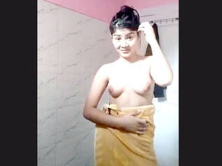A cute Indian girl gets naughty and bares it all