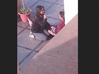 College student eagerly gives a blowjob for attention