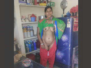 Aunty Rashma strips naked in front of the camera