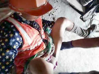 Indian construction workers caught in an illicit affair at workplace