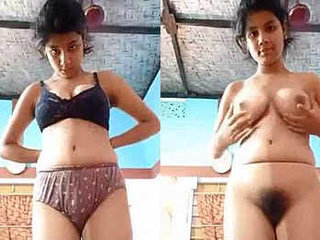 Desi wife's hairy pussy in hot video with facial expressions