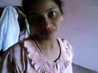 Sonia, a young maid, reveals her body in a steamy video