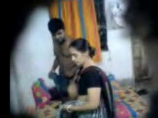 Quick afternoon sex with bhabhi caught on camera
