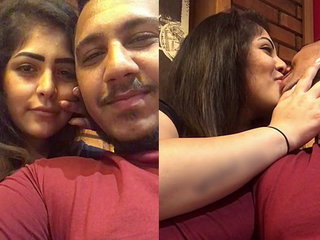 Arab lovers share a passionate kissing session